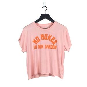 Midnight Rider Hippie No Nukes in Our Garden Tee Size Large NWT